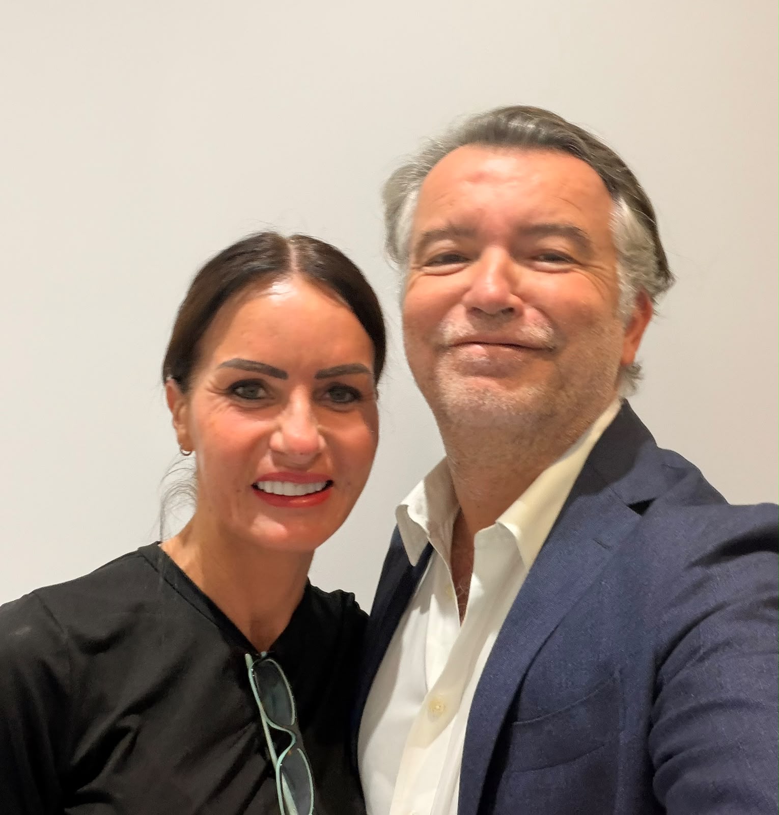 Becky Colwill with Dr Mario Goisis