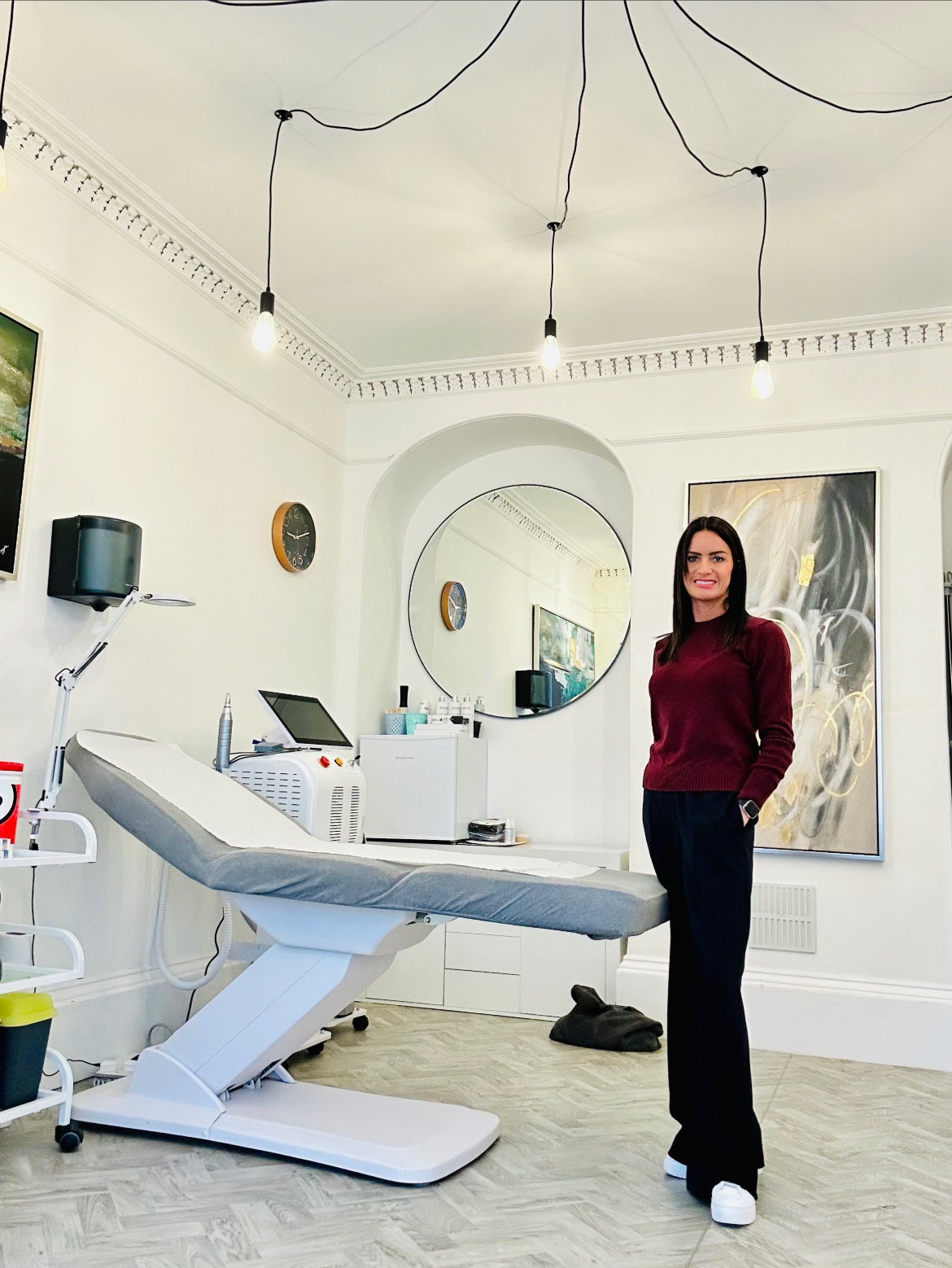 Becky Colwill in the treatment room at Aesthetic Medical Ltd, Trowbridge